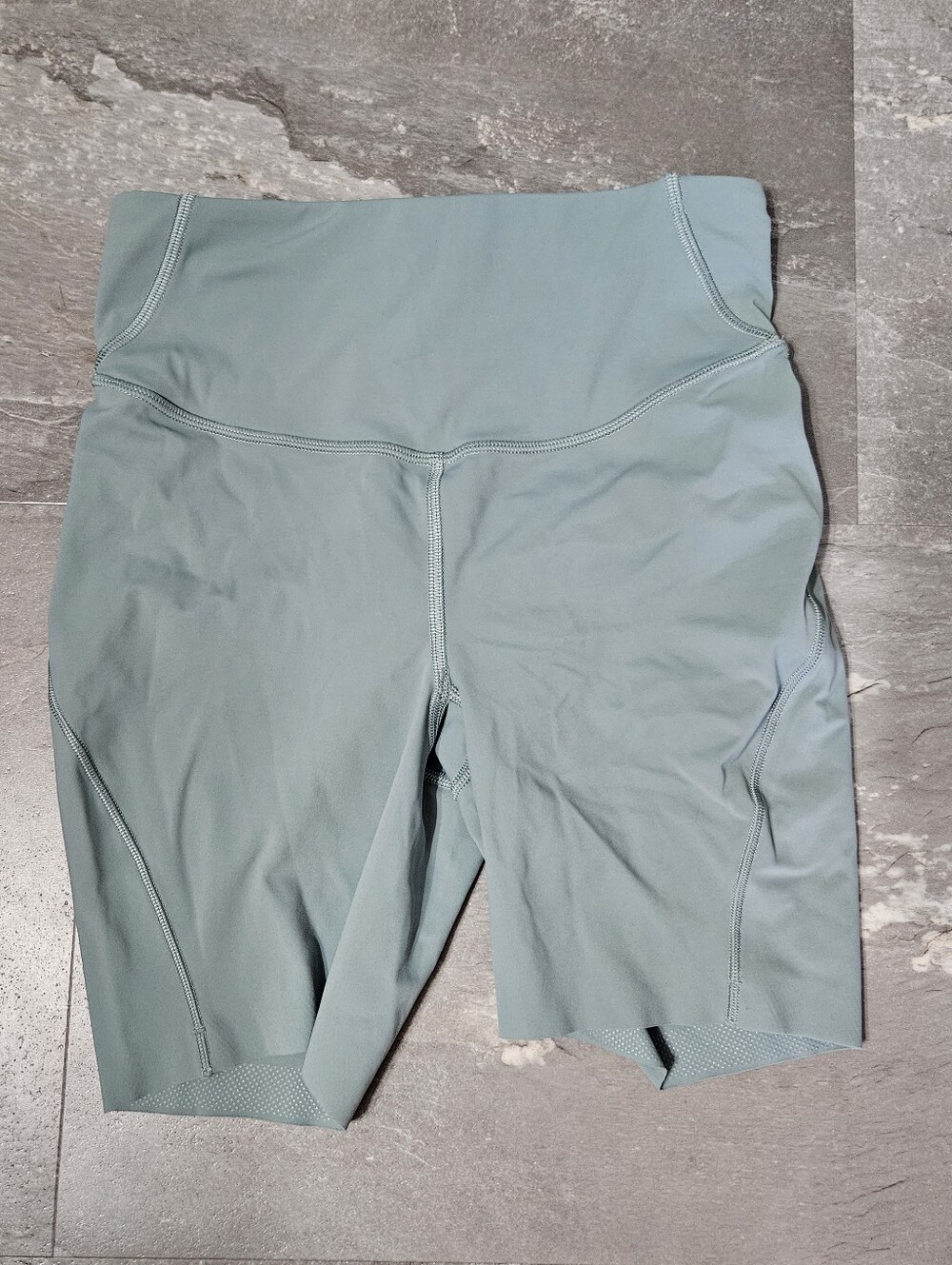 Lululemon Base Pace High-Rise Short 6" Inseam. Greyish Light Sage Color. Size 4.
